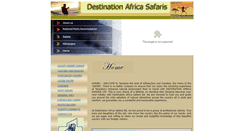 Desktop Screenshot of destinationafricasafaris.com