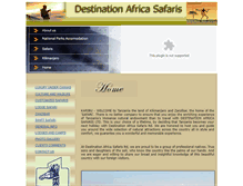 Tablet Screenshot of destinationafricasafaris.com